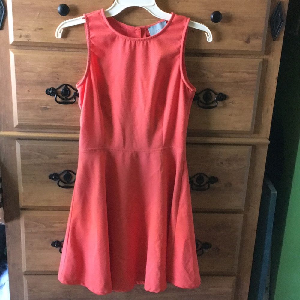 Anthropologie Cutout Back Coral Sundress